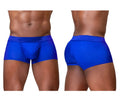Vibrant royal blue ergoWear ew1756 feel se trunks men’s briefs with subtle textured pattern and elastic waistband