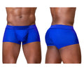 Vibrant royal blue ergoWear ew1756 feel se trunks men’s briefs with subtle textured pattern and elastic waistband