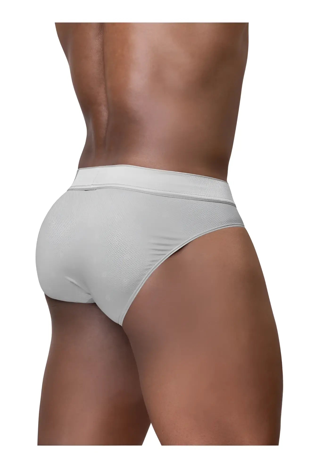 Ergowear ew1759 feel se briefs in silver with textured fabric and smooth waistband seamless design