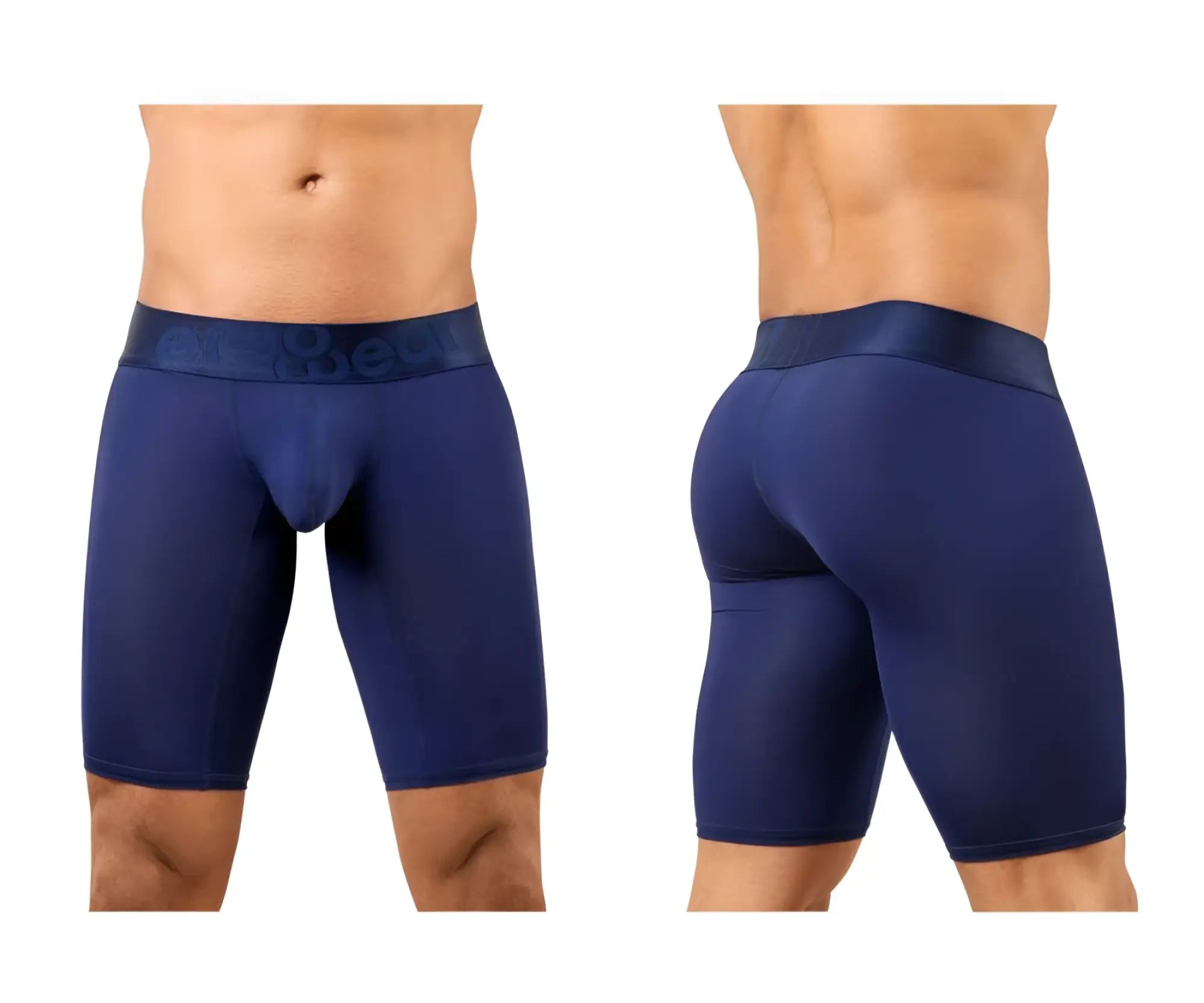 Navy blue ErgoWear EW1781 max bold men’s athletic briefs with contoured design and branded waistband