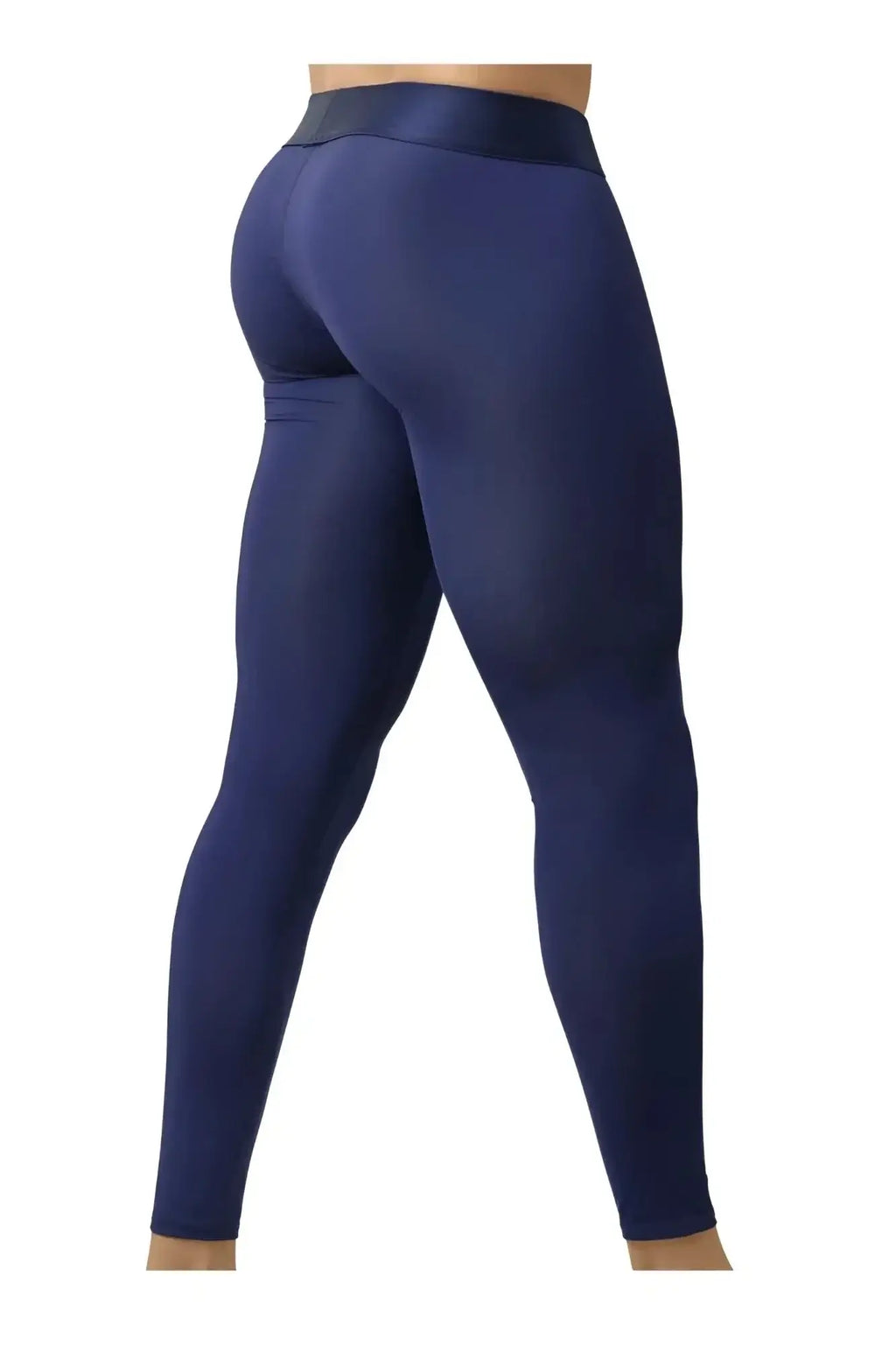 Navy blue ergoWear EW1782 MAX BOLD high-waisted athletic leggings with smooth form-fitting stretch fabric