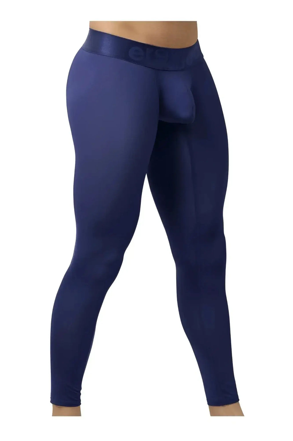 Ergowear ew1782 max bold navy blue men’s compression tights with snug fit and elastic waistband for athletic use