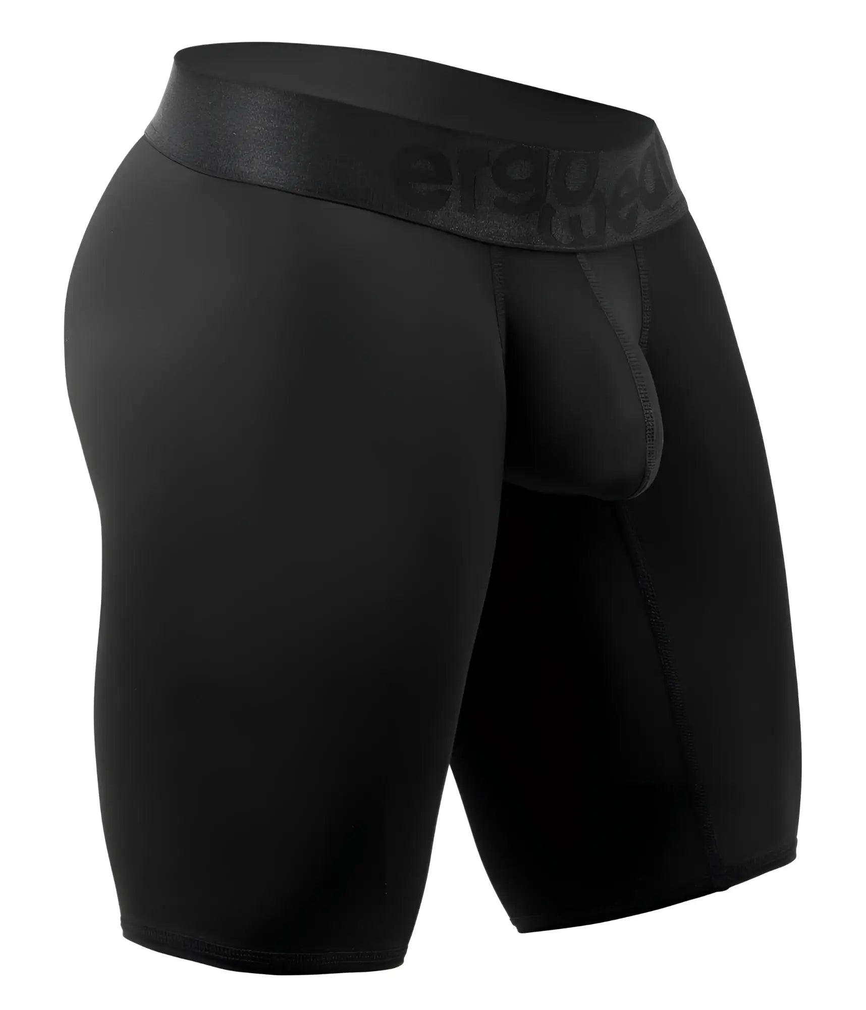 Black ergowear ew1783 max bold ergonomic boxer briefs with textured waistband and ergonomic design for athletic use
