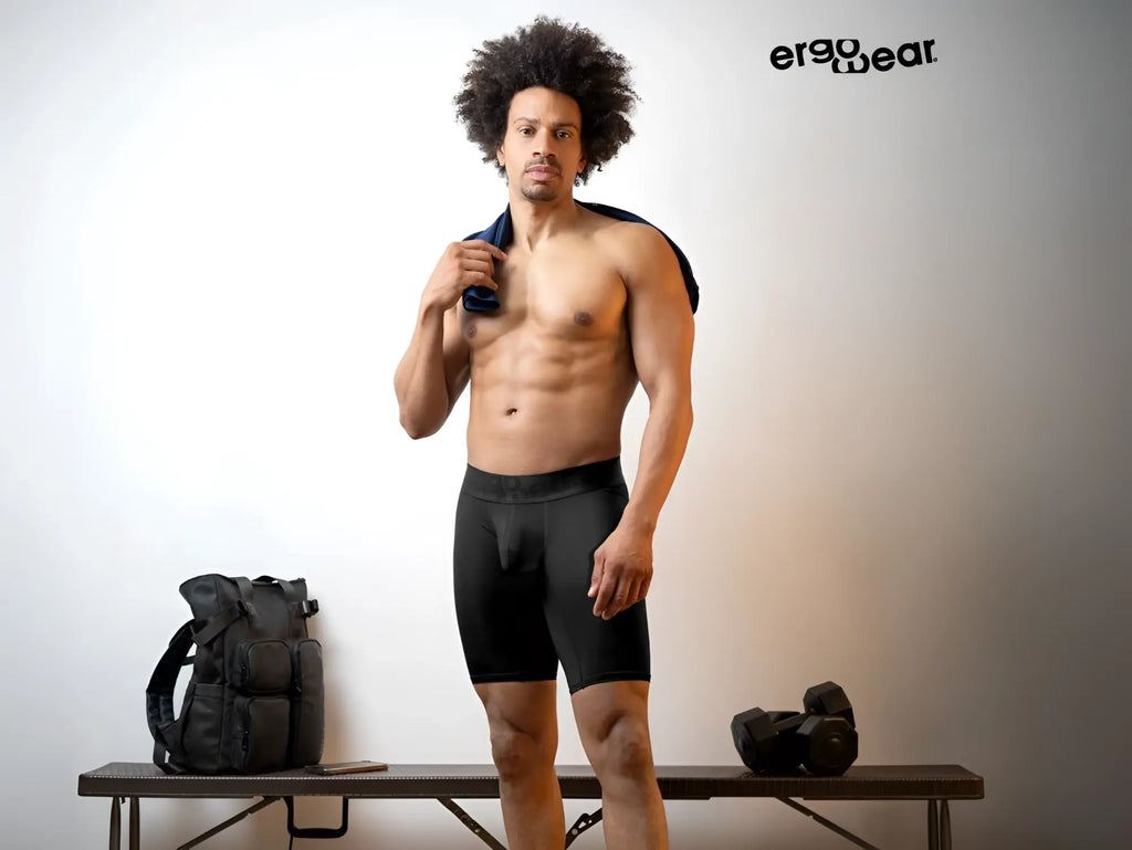 Black ergoWear ew1783 max bold athletic briefs with sleek ergonomic design for performance and comfort