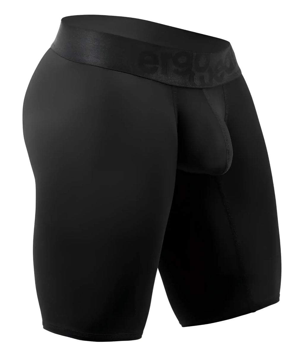 Black ergowear ew1783 max bold ergonomic boxer briefs with textured waistband and ergonomic design for athletic use