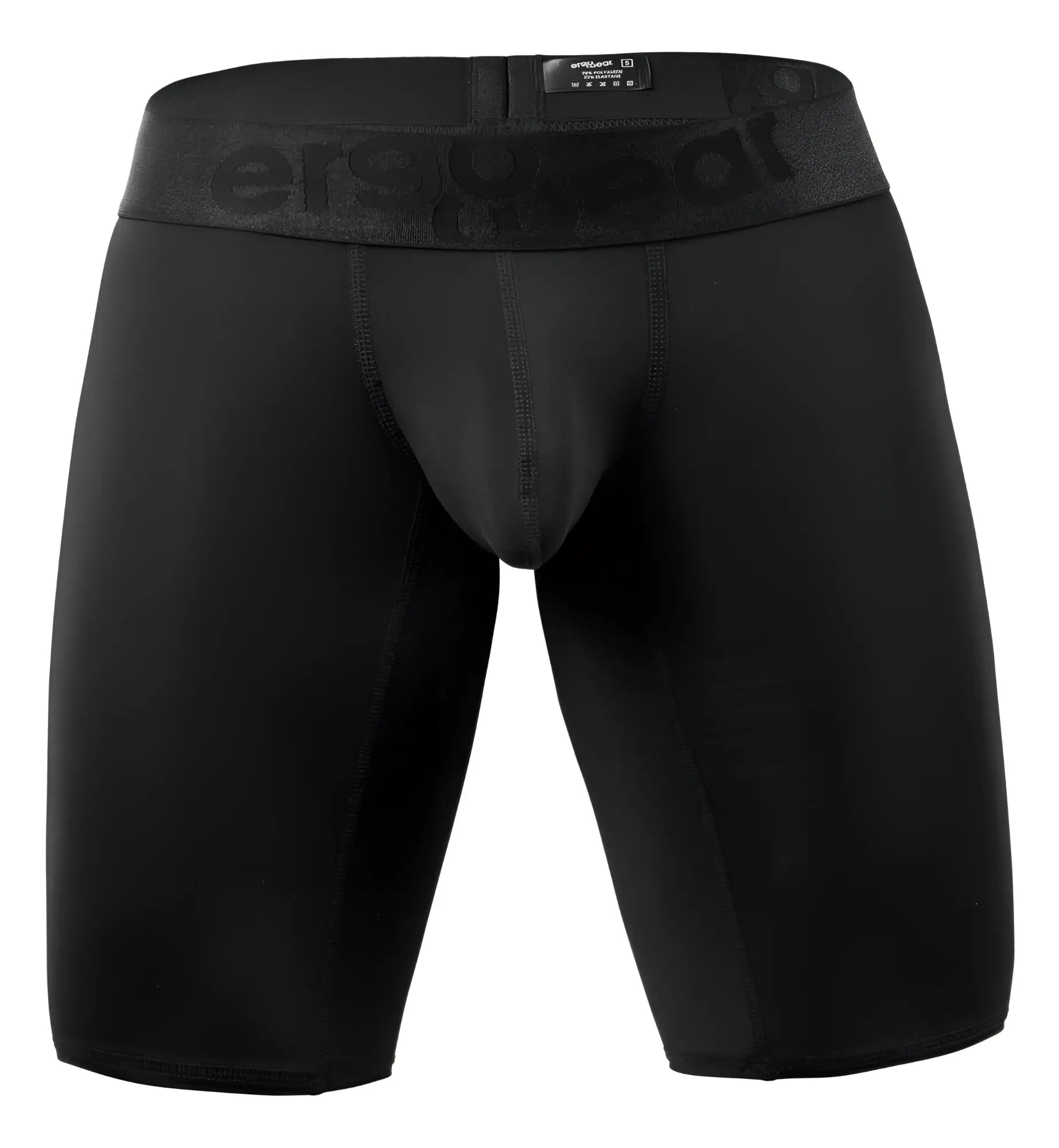 Black ergowear ew1783 max bold compression shorts with branded waistband designed for athletic use