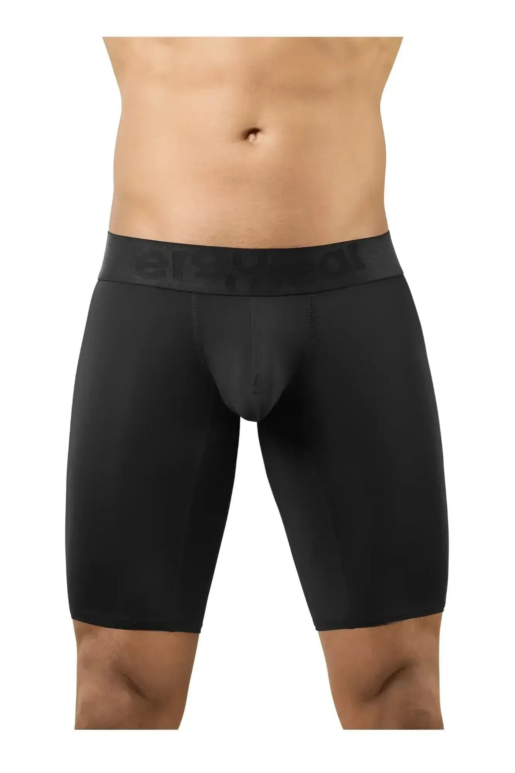 Black mens boxer briefs with contoured design and ersheat elastic waistband from ergowear ew1783 max bold in black