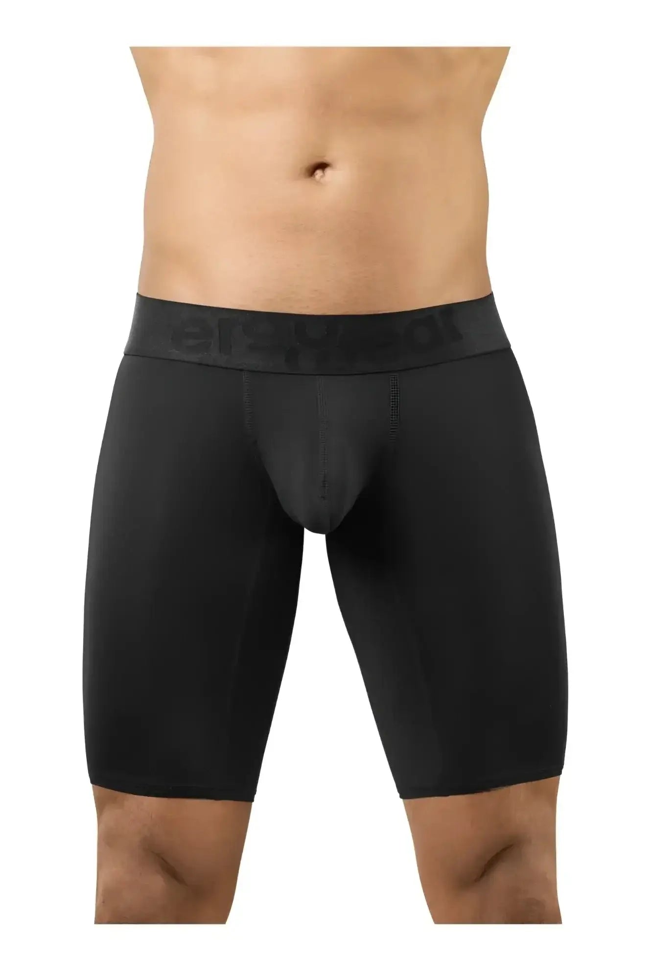 Black mens boxer briefs with contoured design and ersheat elastic waistband from ergowear ew1783 max bold in black