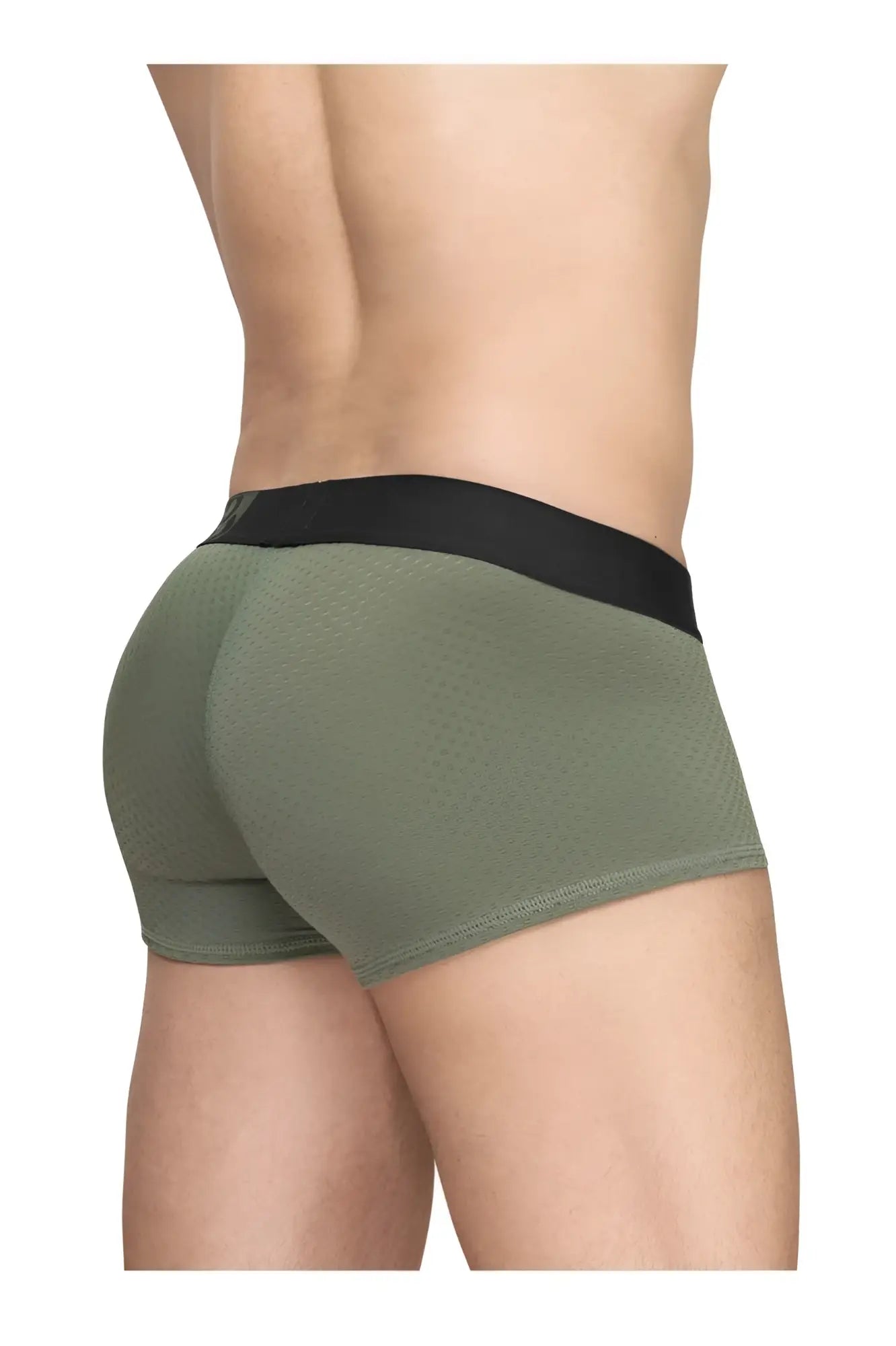 Ergowear ew1787 max flow olive green textured briefs with black elastic waistband for comfortable support