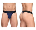 Navy blue ergonomic briefs with black waistband and ergo deal branding from ergowear ew1789 max flow g-string collection