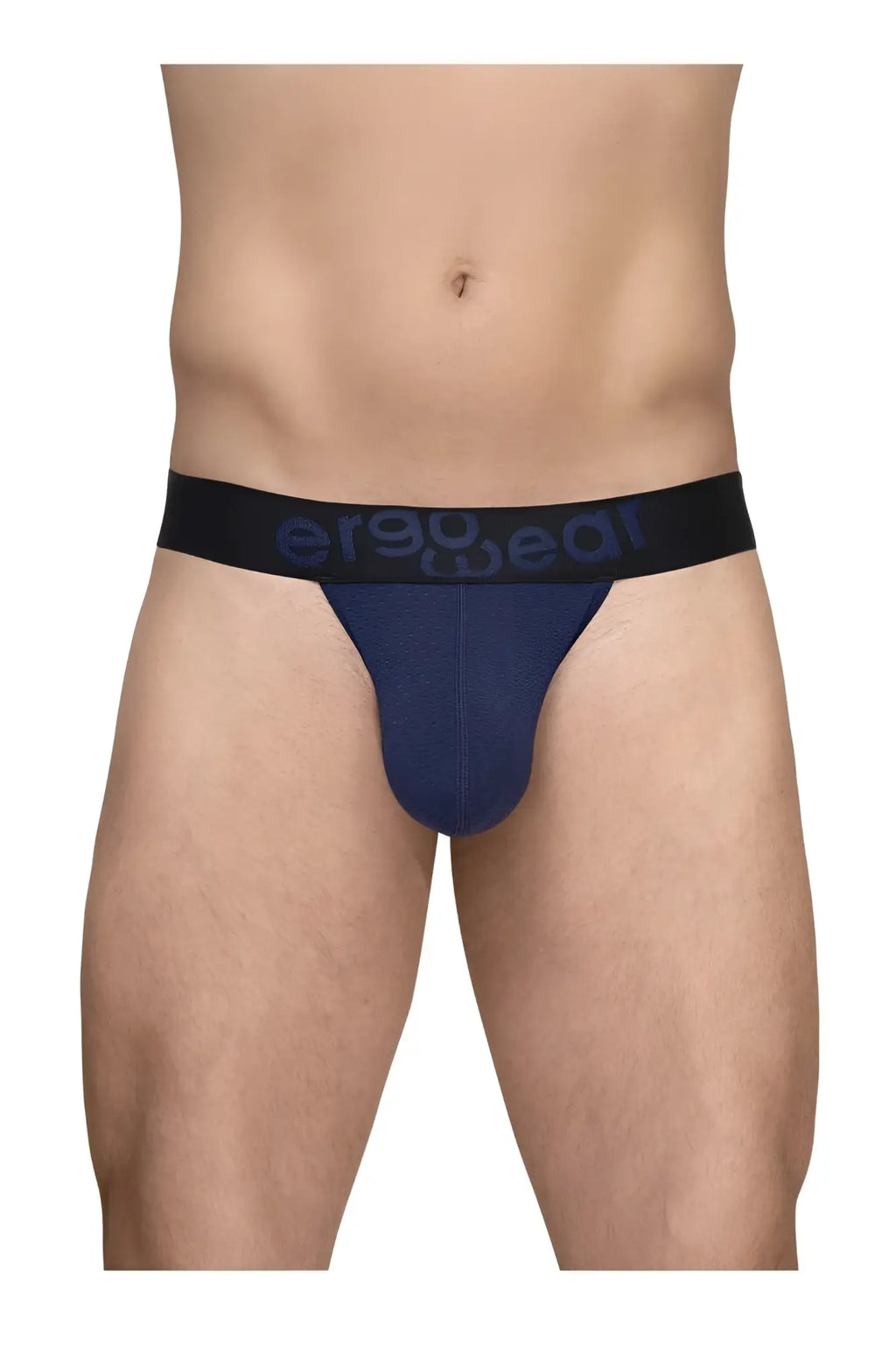 Ergowear ew1789 max flow navy blue ergonomic briefs with black waistband and dark gray ergo wear logo