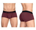 Ergowear ew1795 max flow trunks burgundy color ergonomic briefs with black waistband and ergo wear branding