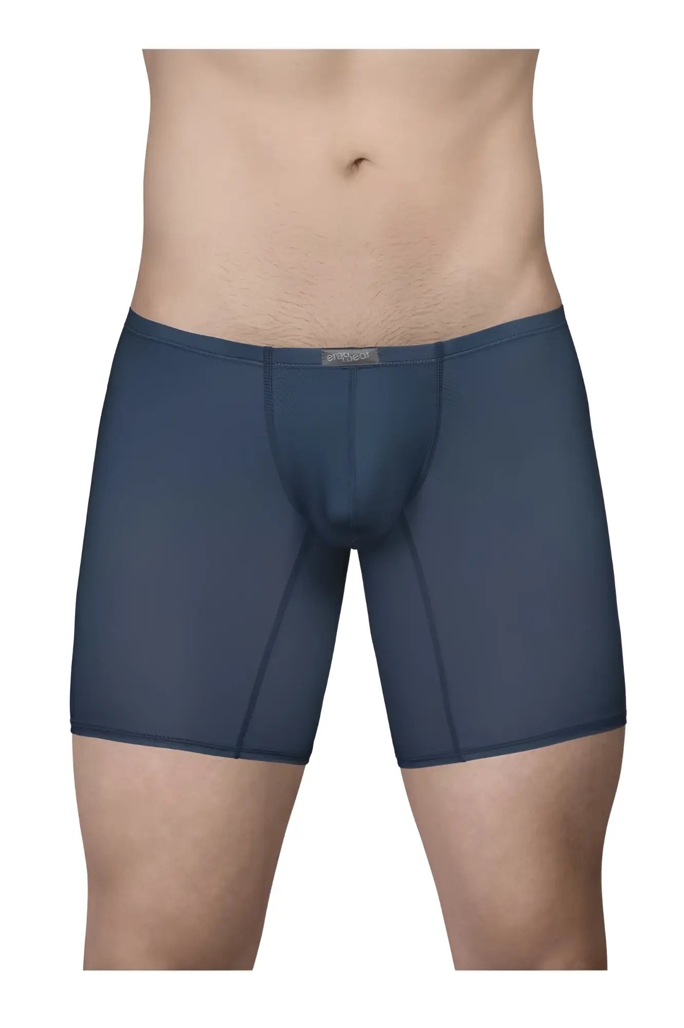 Dark blue ergo wear ew1800 x4d se boxer briefs with smooth form fitting fabric and subtle seam detailing