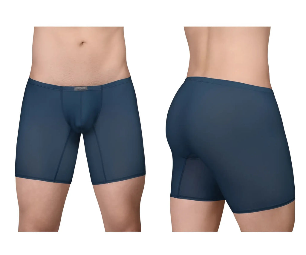 Dark blue ergo wear ew1800 x4d se boxer briefs with smooth form-fitting fabric and subtle seam detailing