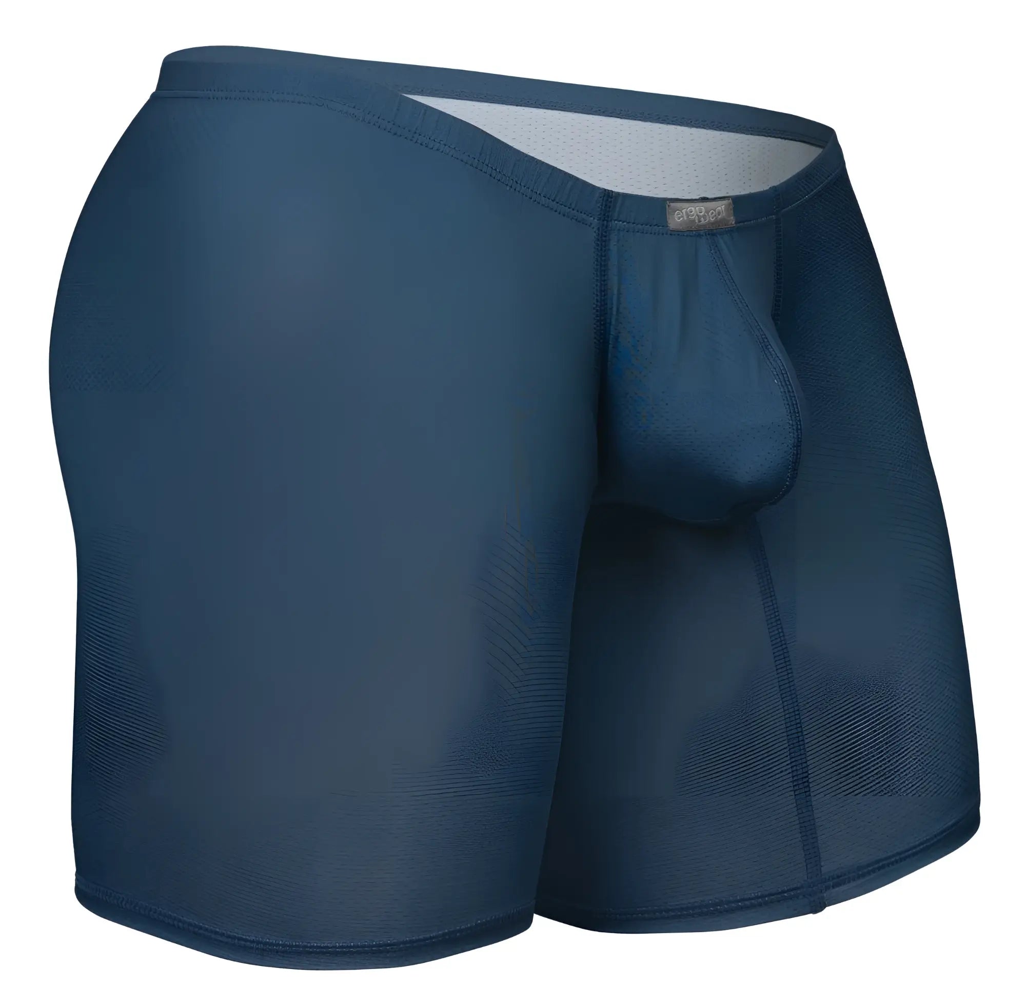 Navy blue ergoWear ew1800 x4d se boxer briefs with supportive pouch and elastic waistband in sea blue color