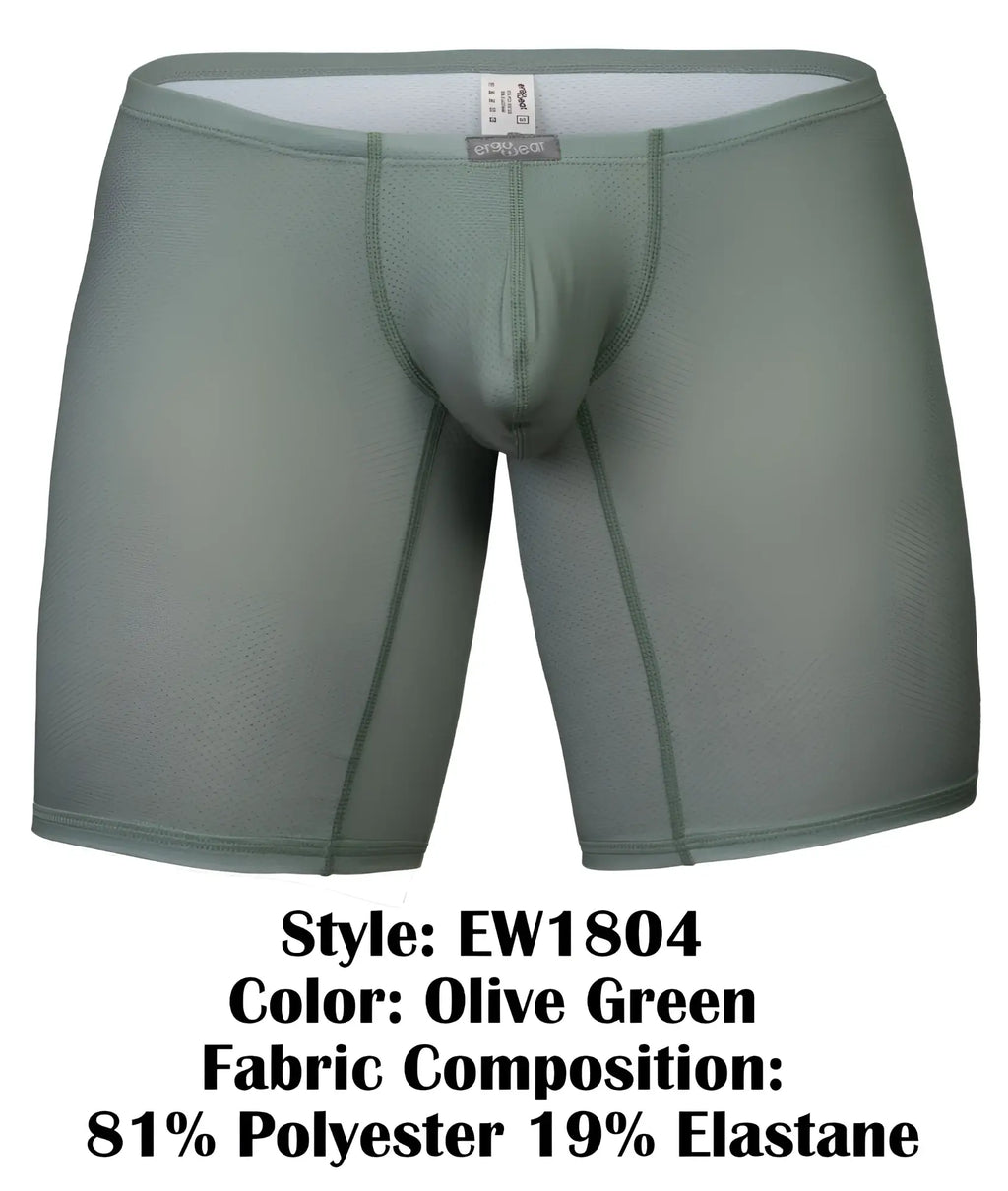 Ergowear ew1804 x4d se olive green boxer briefs made of 81 polyester 19 elastane with snug fit and reinforced seams