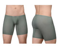Olive green ergowear ew1804 x4d se seamless boxer briefs with contoured design and reinforced stitching front view