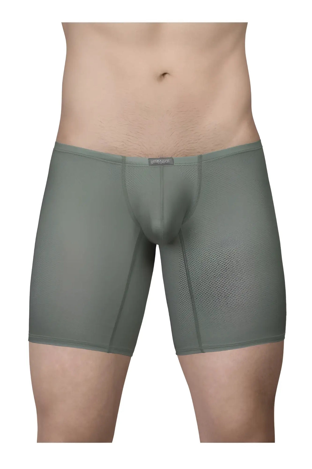Olive green ergo wear ew1804 x4d se seamless boxer briefs with contoured design and elastic waistband