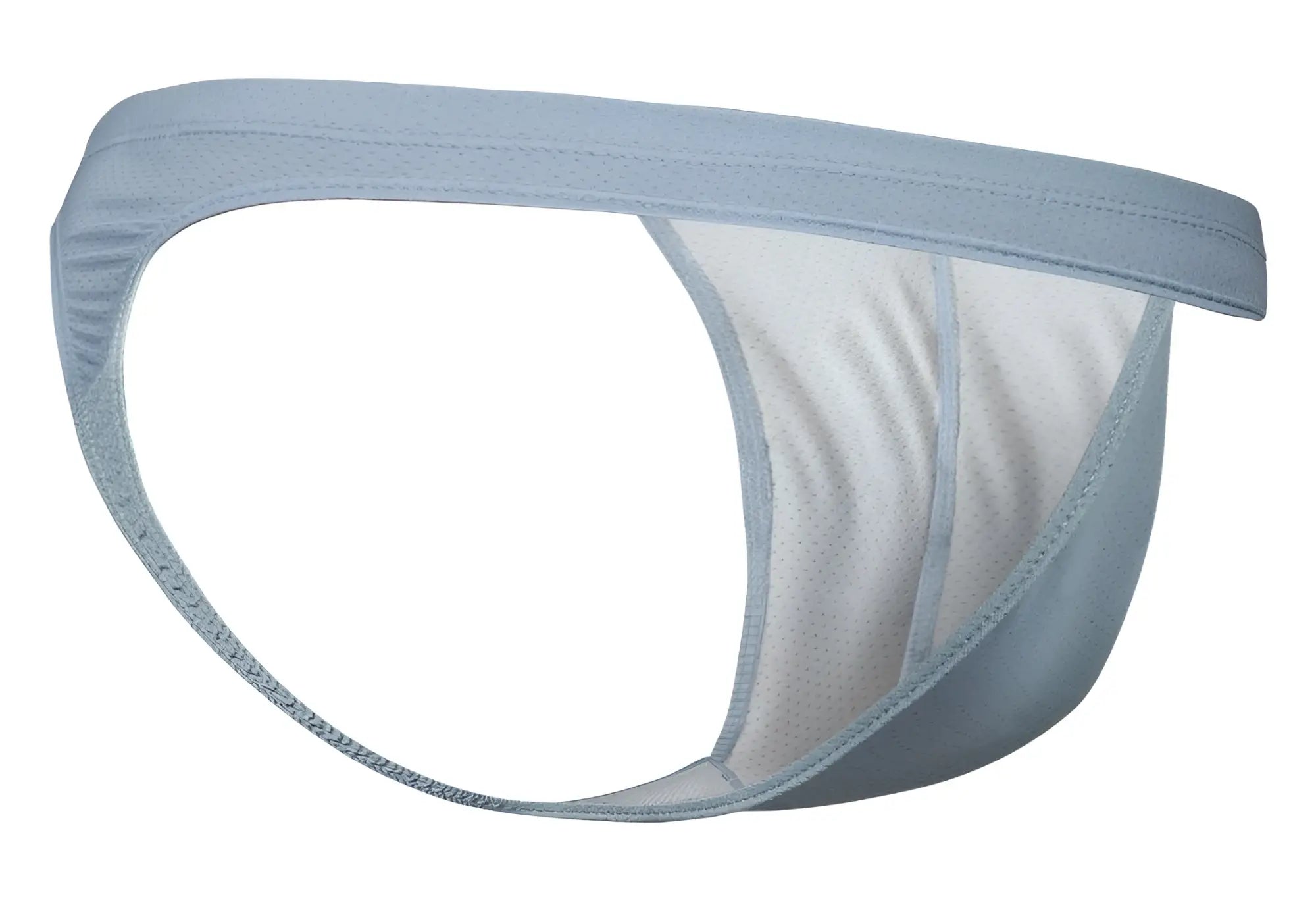 Ergowear ew1805 x4d se thong in stone blue with light blue mesh interior and reinforced stitching along edges