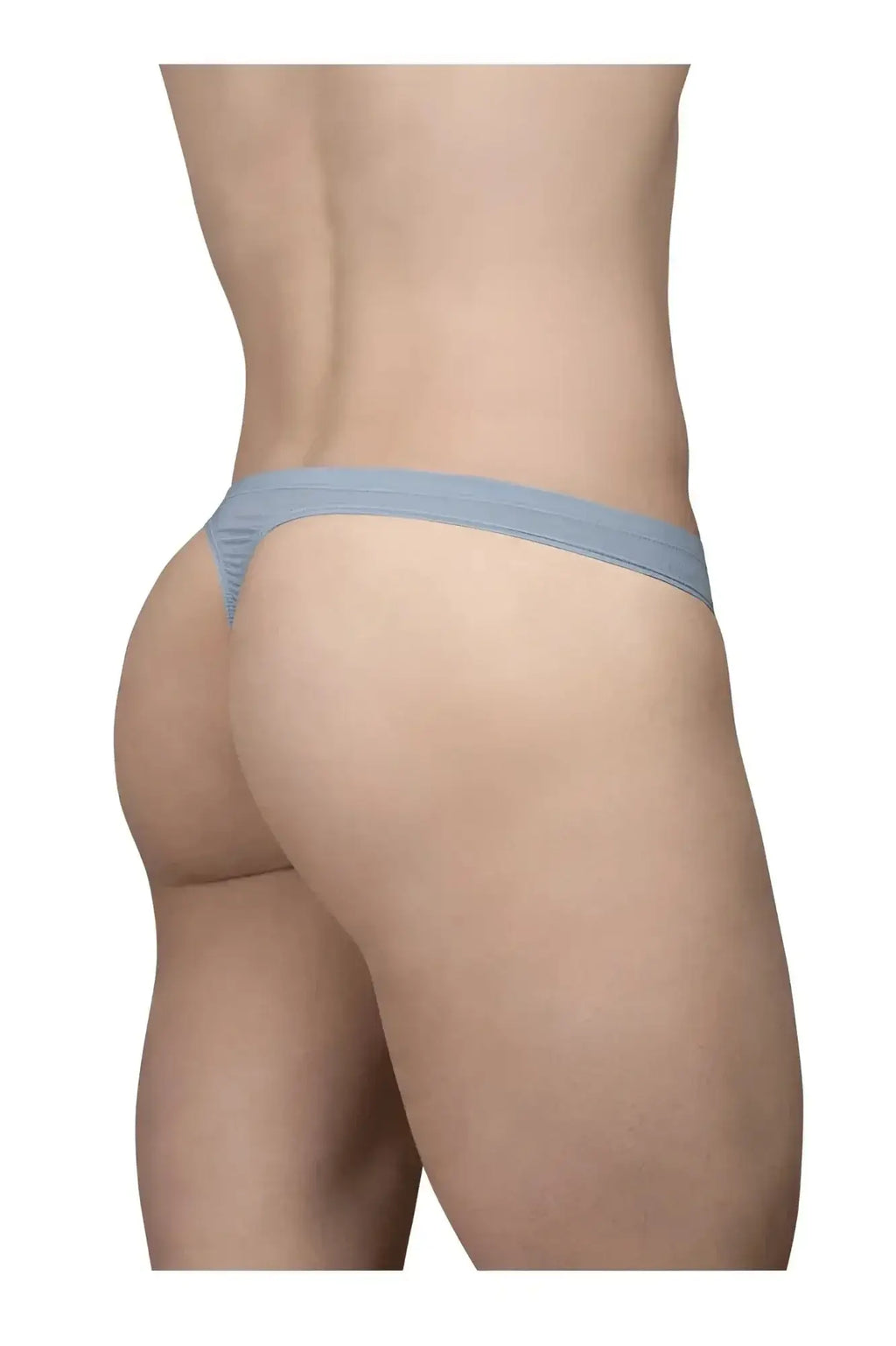 Light blue ergoWear ew1805 x4d se thong made of smooth stretchy fabric with a narrow waistband front view