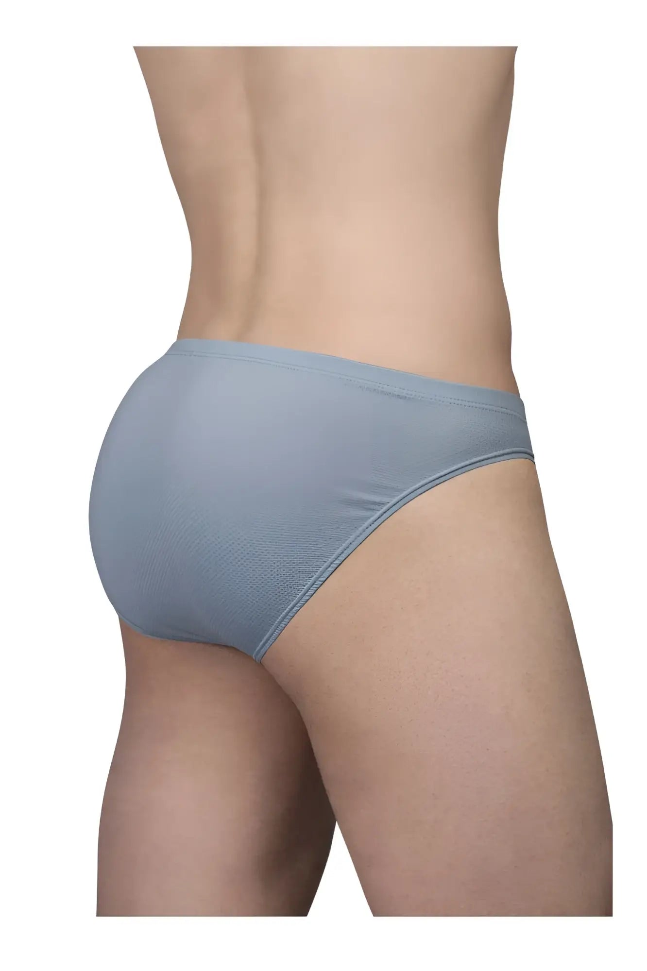 Light blue ergo wear ew1806 x4d se bikini briefs with smooth stretchy fabric in stone blue color