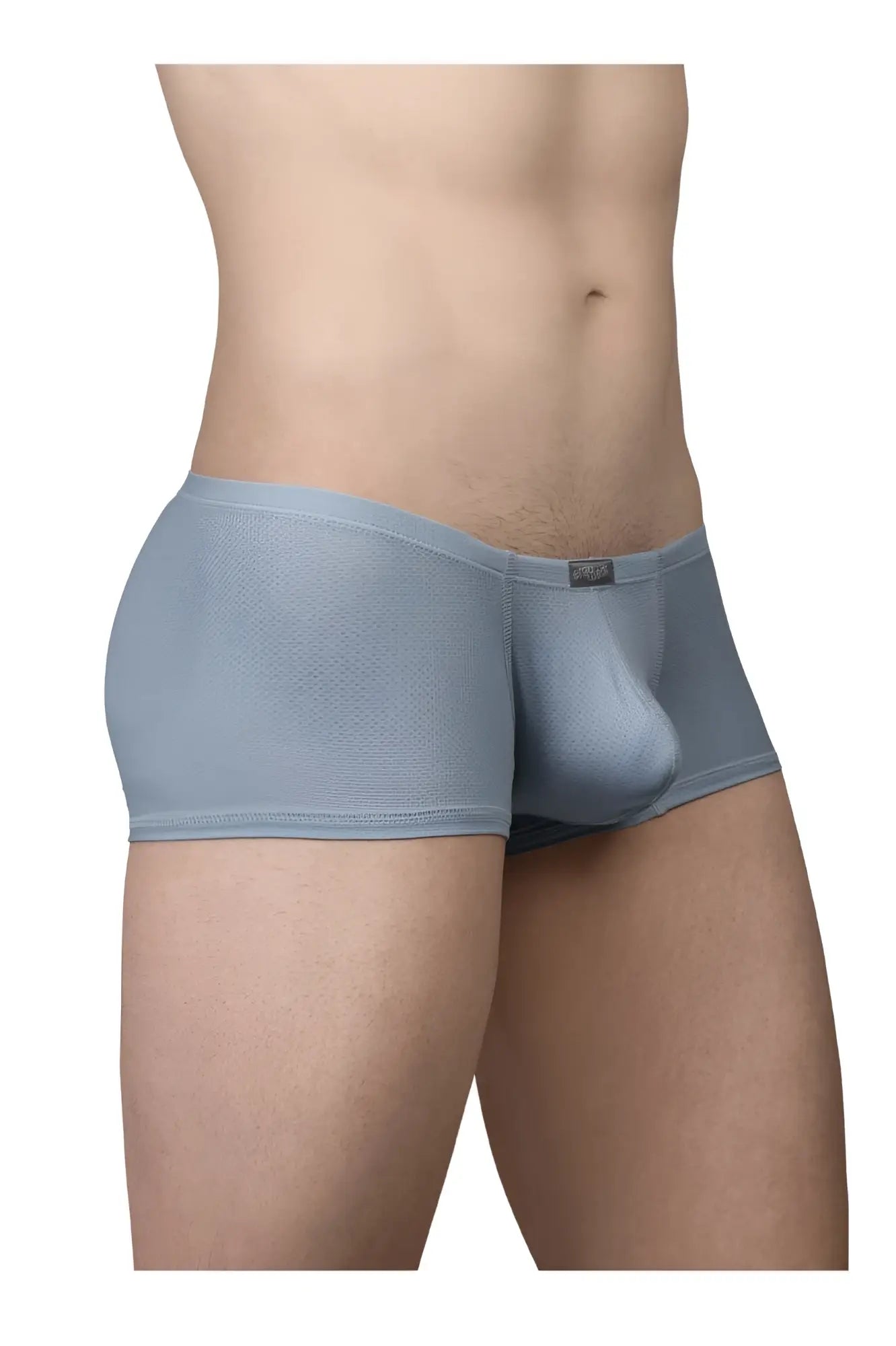 ErgoWear ew1807 x4d se light blue men’s trunks with supportive pouch design in seamless stone blue fabric