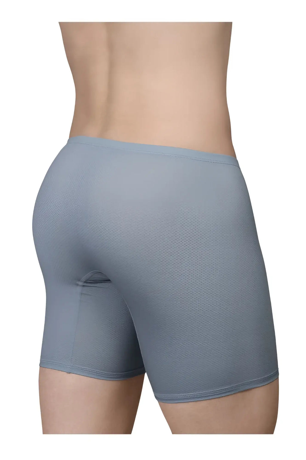 Ergo wear ew1808 x4d se stone blue boxer briefs in gray textured smooth form fitting fabric for men