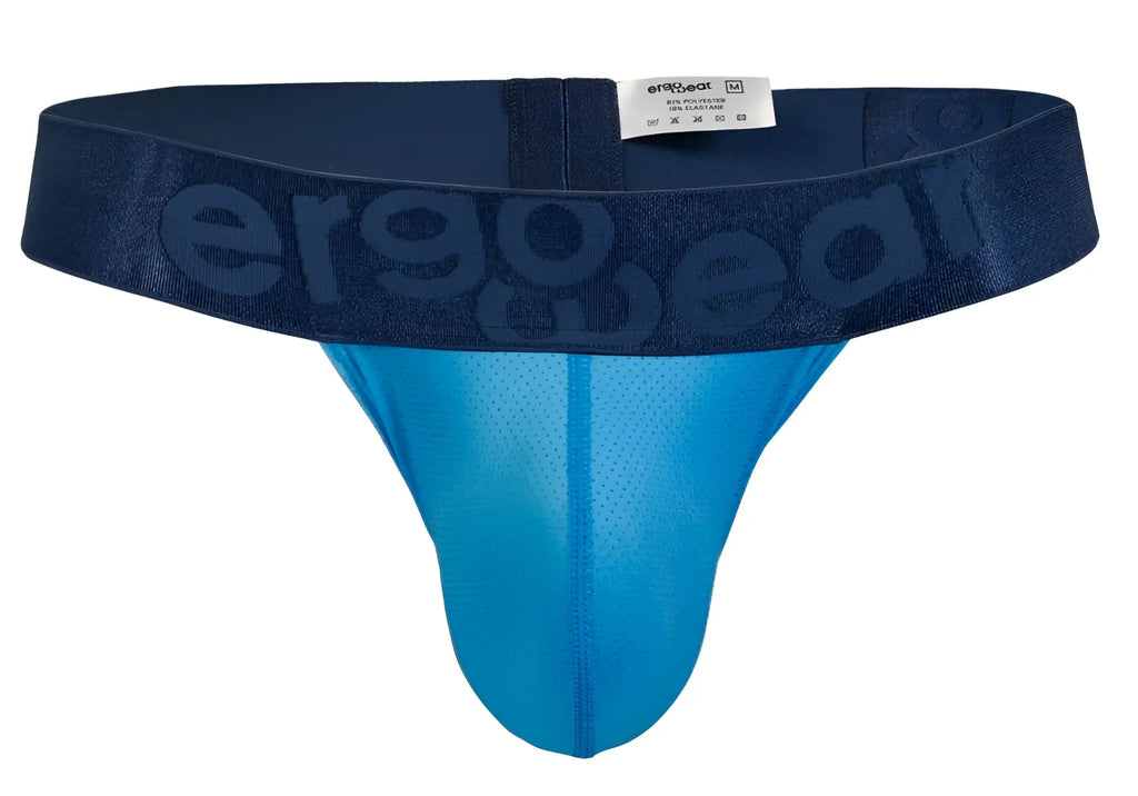 Navy blue and bright blue ergoWear ew1820 max bold se g-string with ergonomic support and mesh front panel