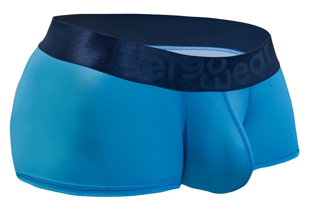 Blue ergo wear ew1822 max bold se form-fitting men’s briefs with dark navy waistband and ergo wear logo