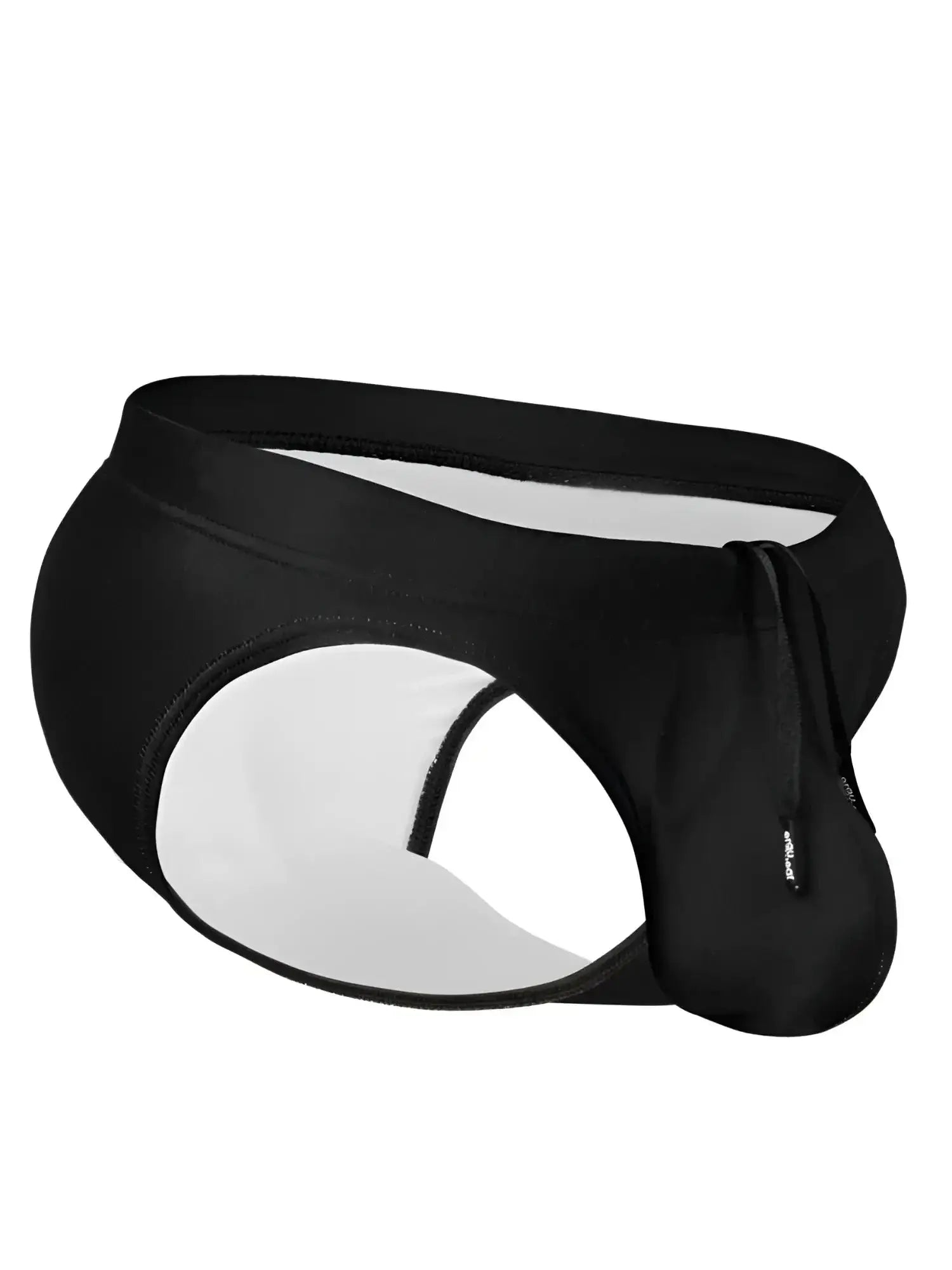ErgoWear EW1831 X4D SW black swim bikini in a side profile studio shot.