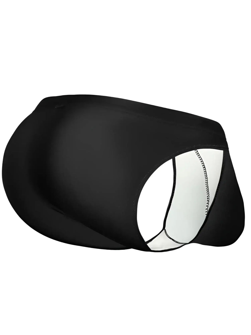 ErgoWear EW1831 X4D SW Swim Bikini in black, side view of the product.
