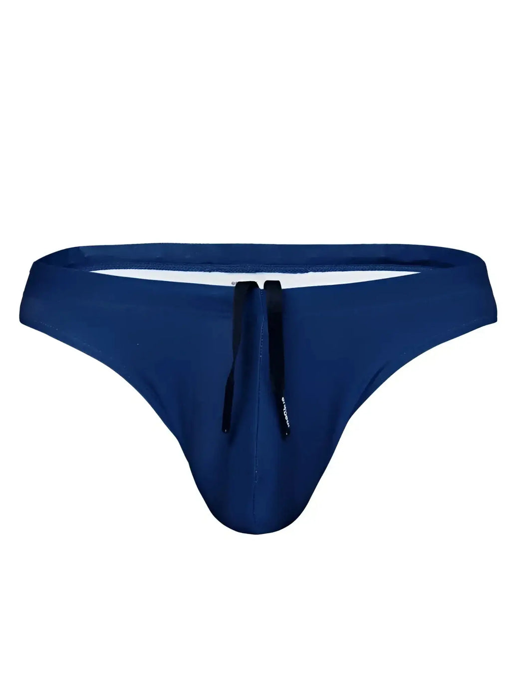 Front view of ErgoWear EW1832 X4D SW swim thong in Blue Indigo.