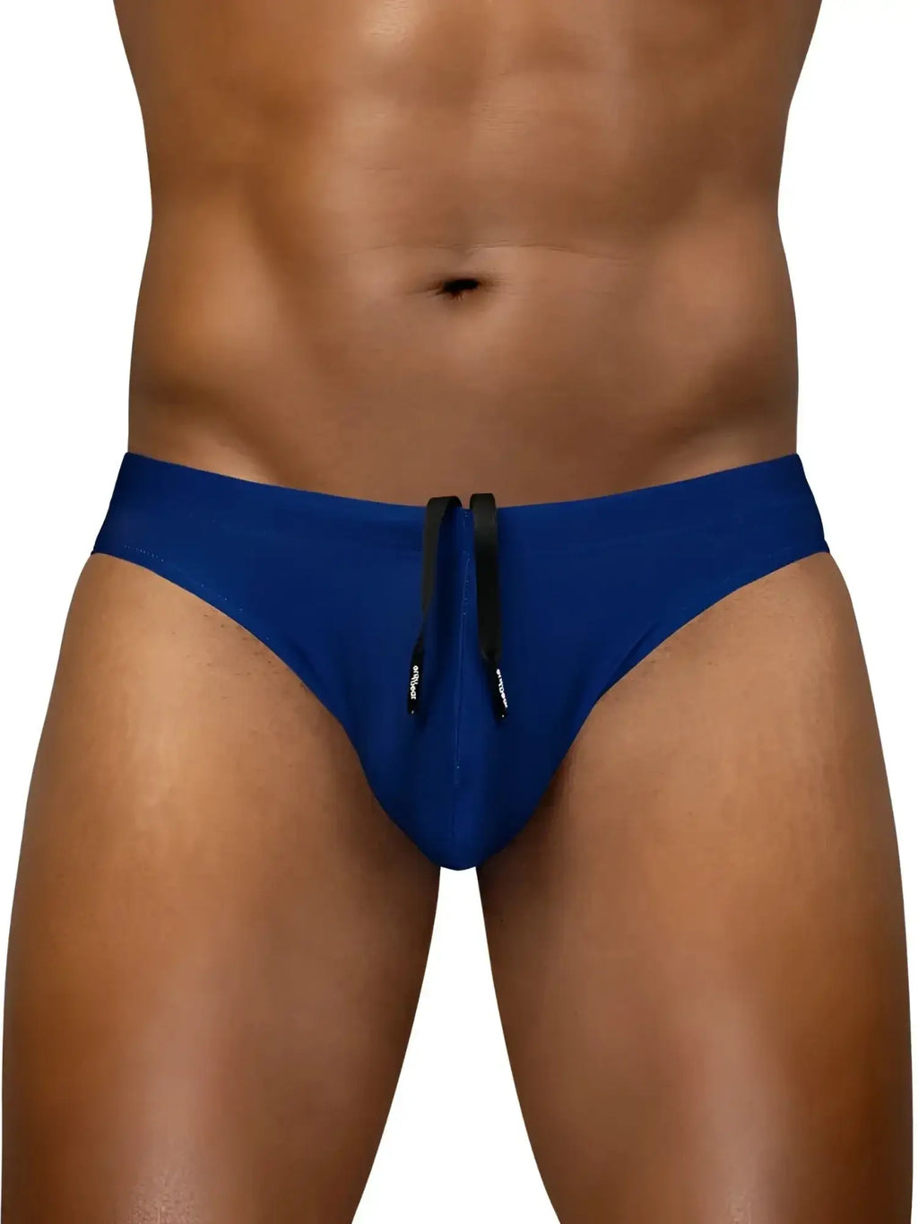 Front view of ErgoWear EW1832 X4D SW swim thongs in blue indigo.