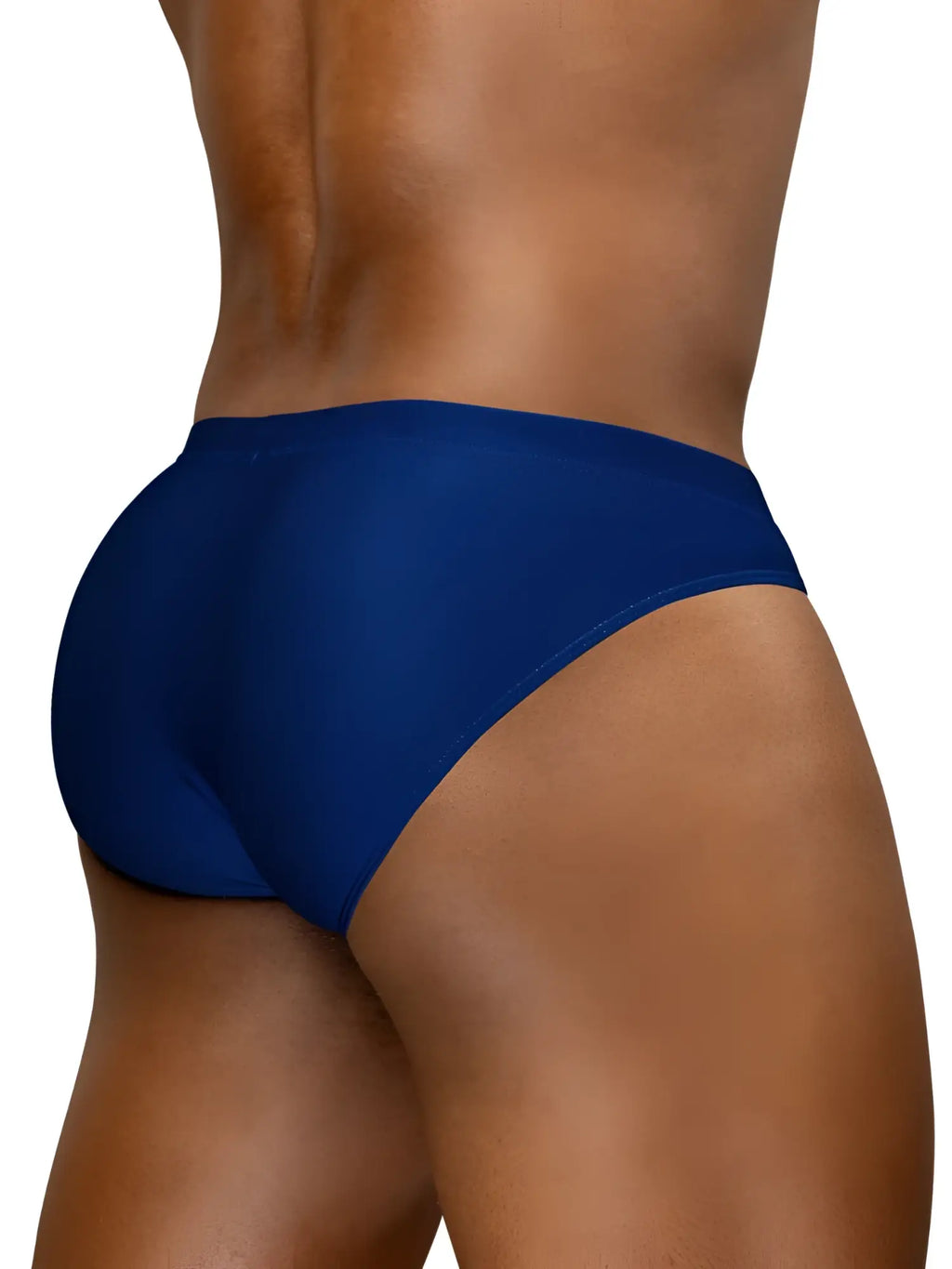 ErgoWear EW1833 X4D swim bikini in blue indigo, rear view of the swimwear on a model.