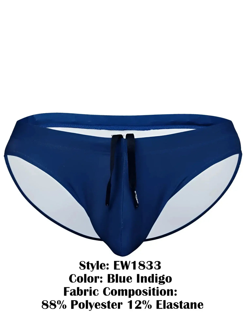 Front view of ErgoWear EW1833 X4D SW swim bikini in blue indigo.