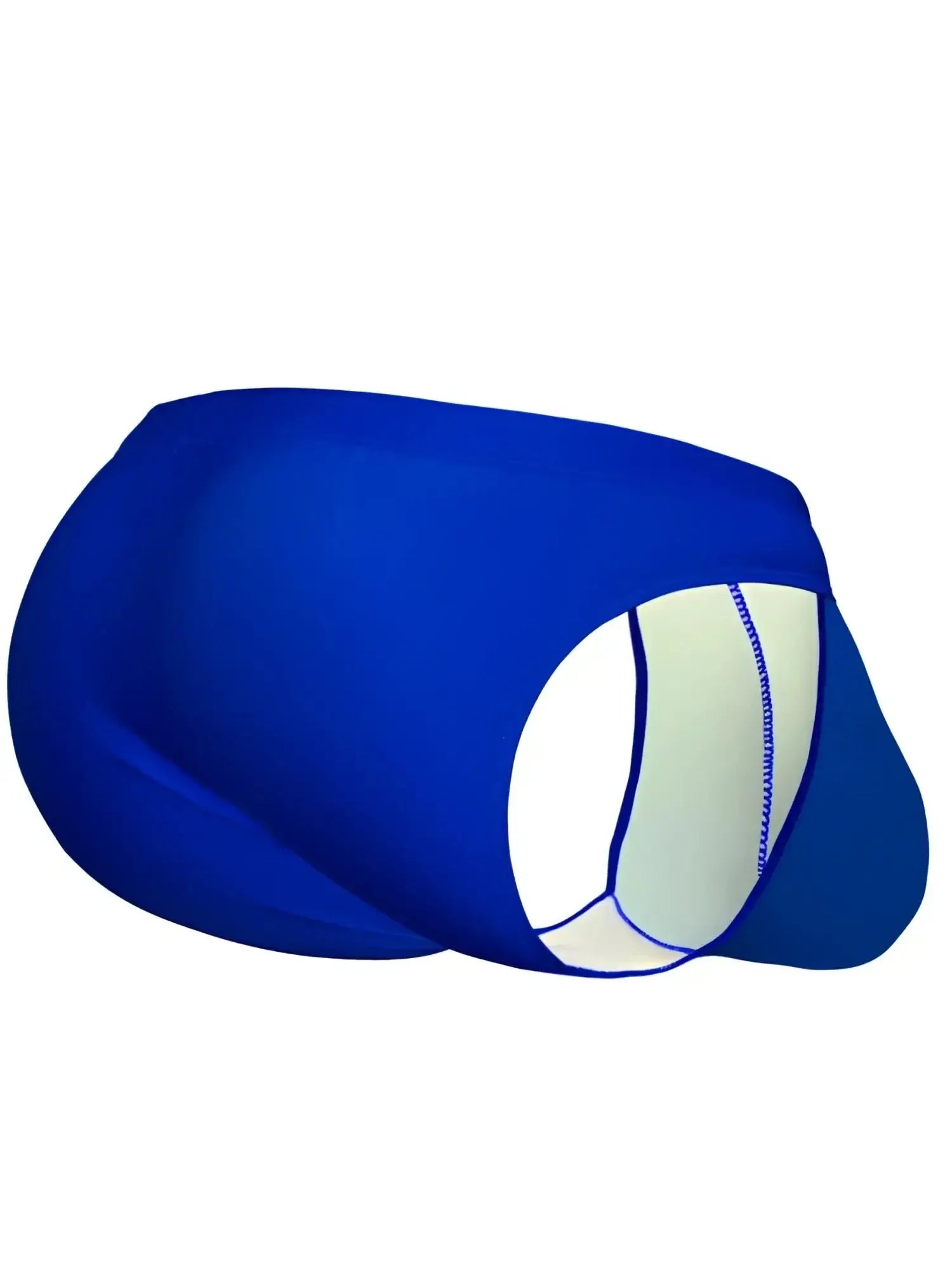 ErgoWear EW1835 X4D SW swim bikini in Skydiver, side view showing the ergonomic inner pouch design.