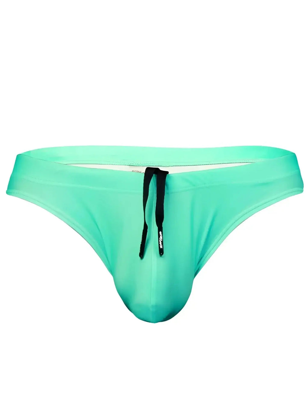 Front view of ErgoWear EW1836 X4D SW swim thong in aqua.