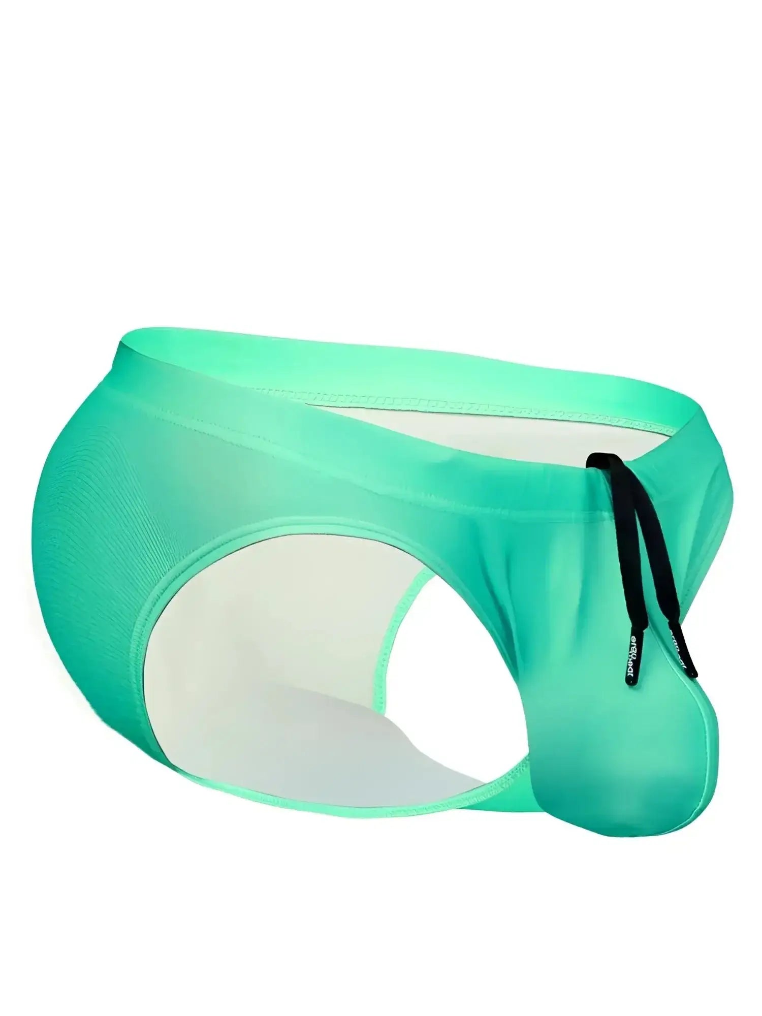 ErgoWear EW1837 X4D SW Swim Bikini in aqua, side profile view of the swimwear.
