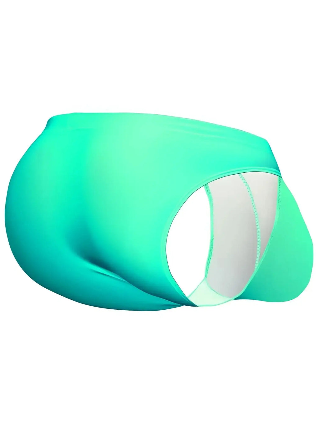 ErgoWear EW1837 X4D SW swim bikini in aqua, rear view of the swimwear.