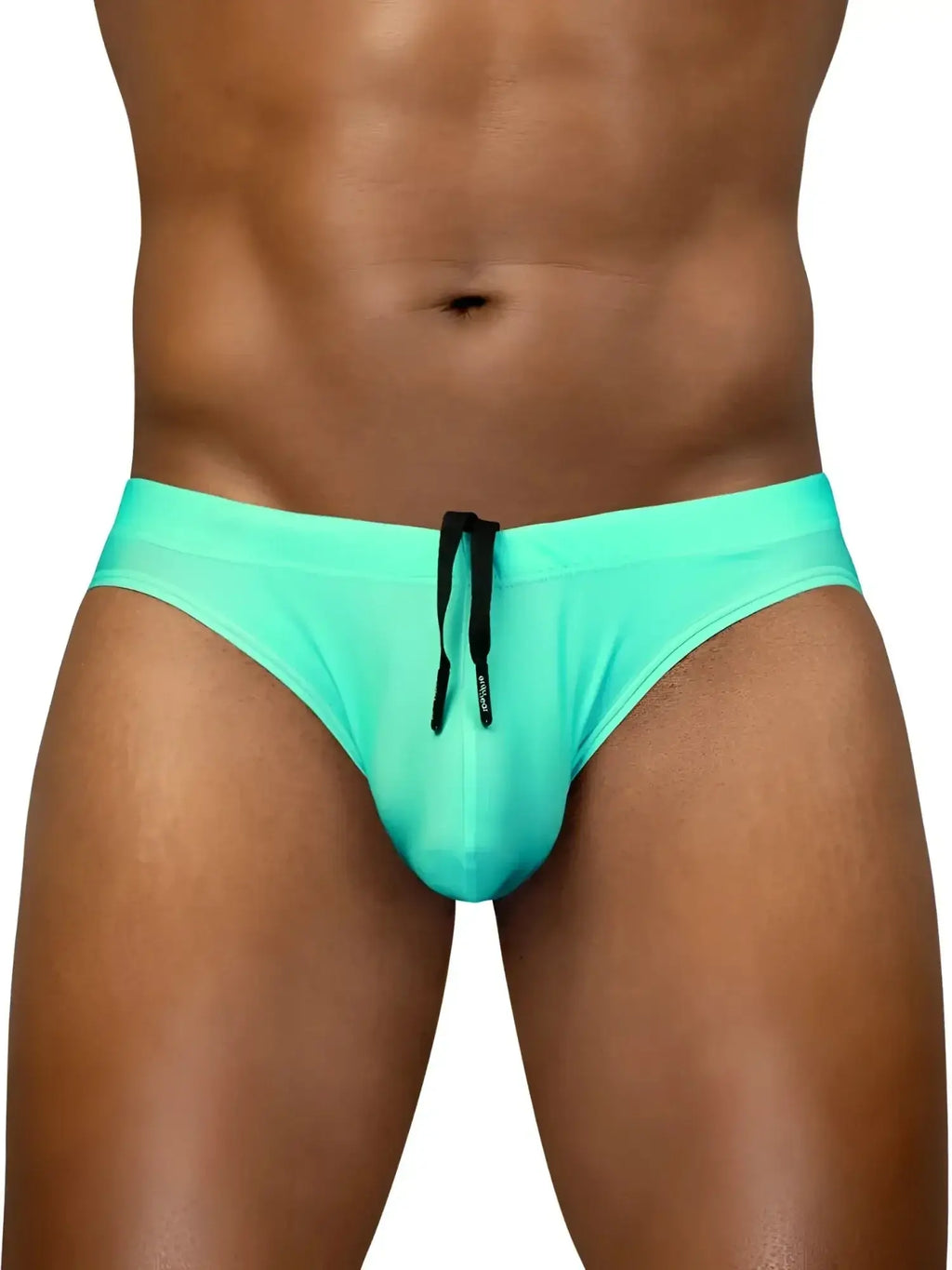 Front view of ErgoWear EW1837 X4D swim bikini in aqua.