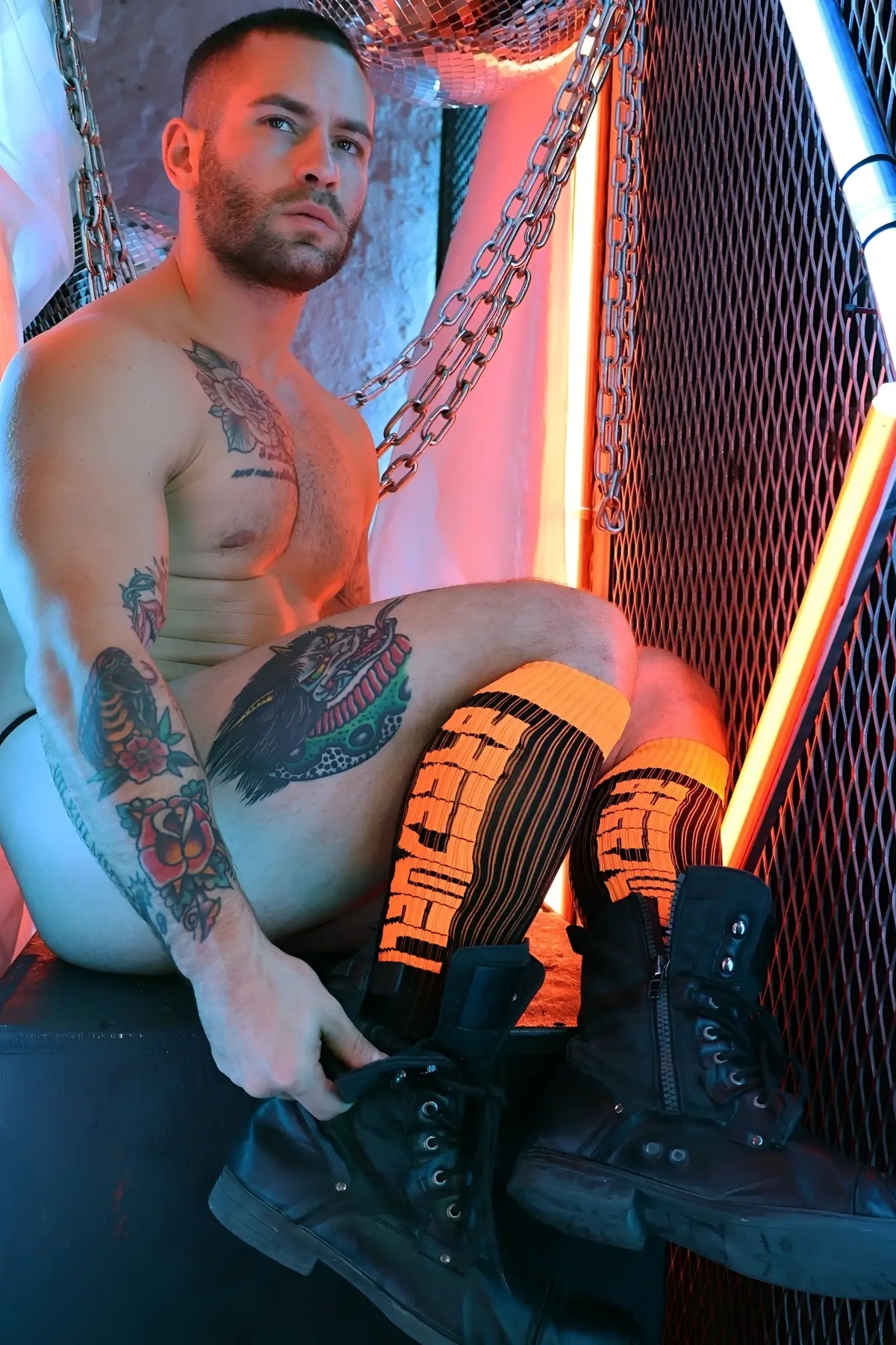 Black combat boots with laces and zippers from eternity socks designed for durable everyday wear