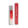Red and clear glass roll-on perfume bottle with silver cap branded matchmaker eye of love pheromone parfum 10ml