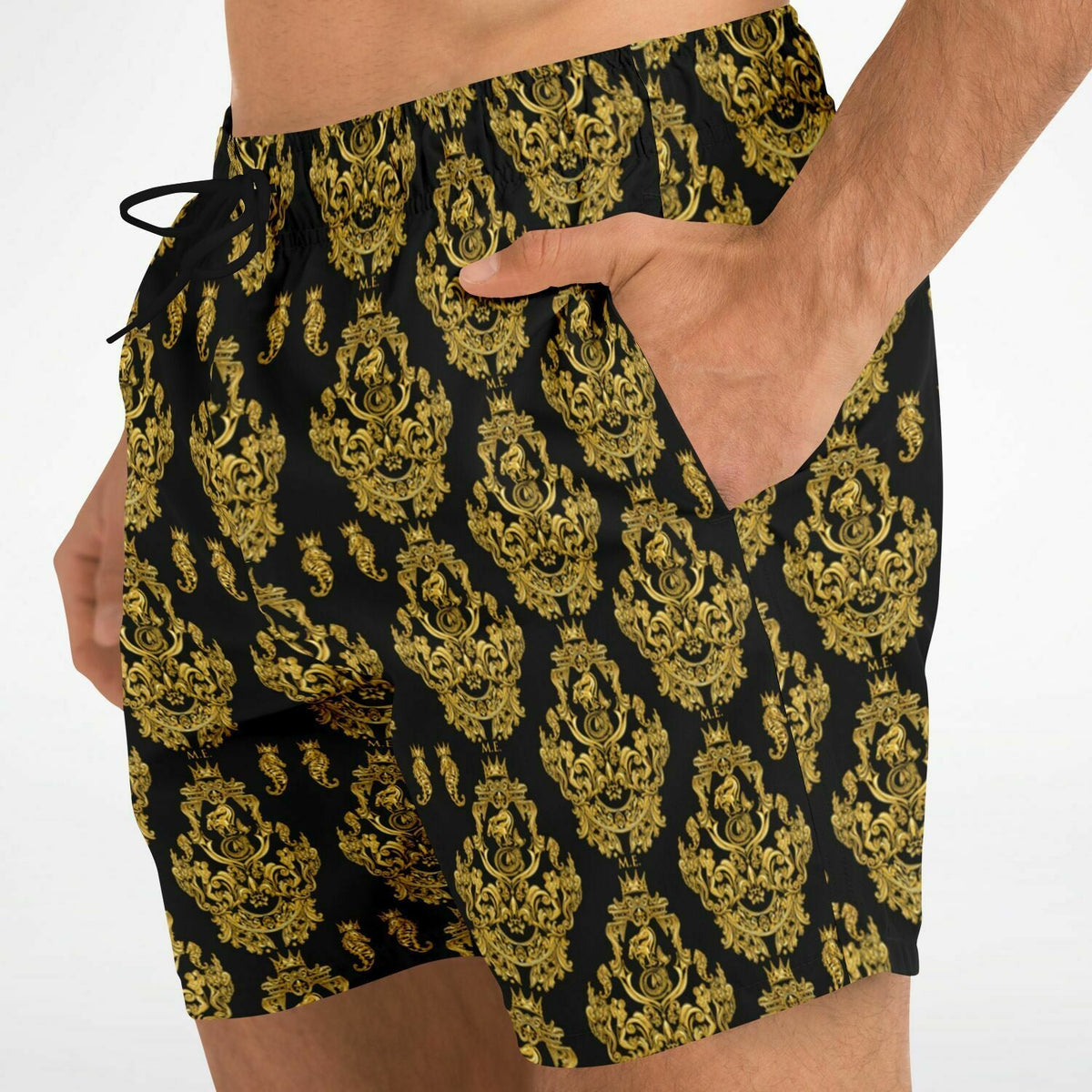 Maris Equi Gold Baroque Men's Swim Shorts