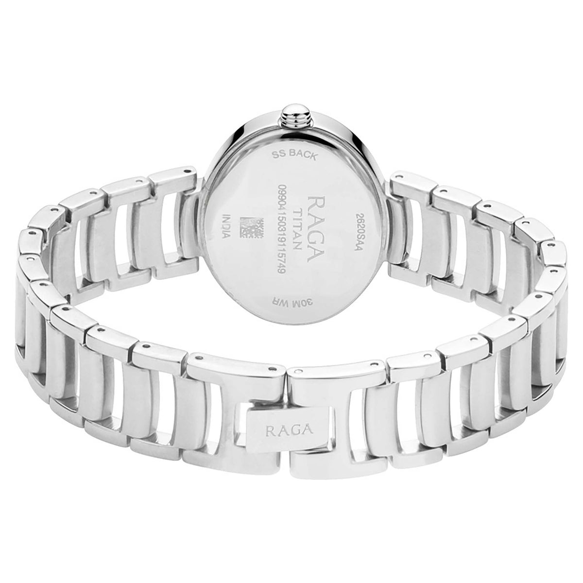 Titan Raga Viva Silver Metal Analogue Strap Watch for Women