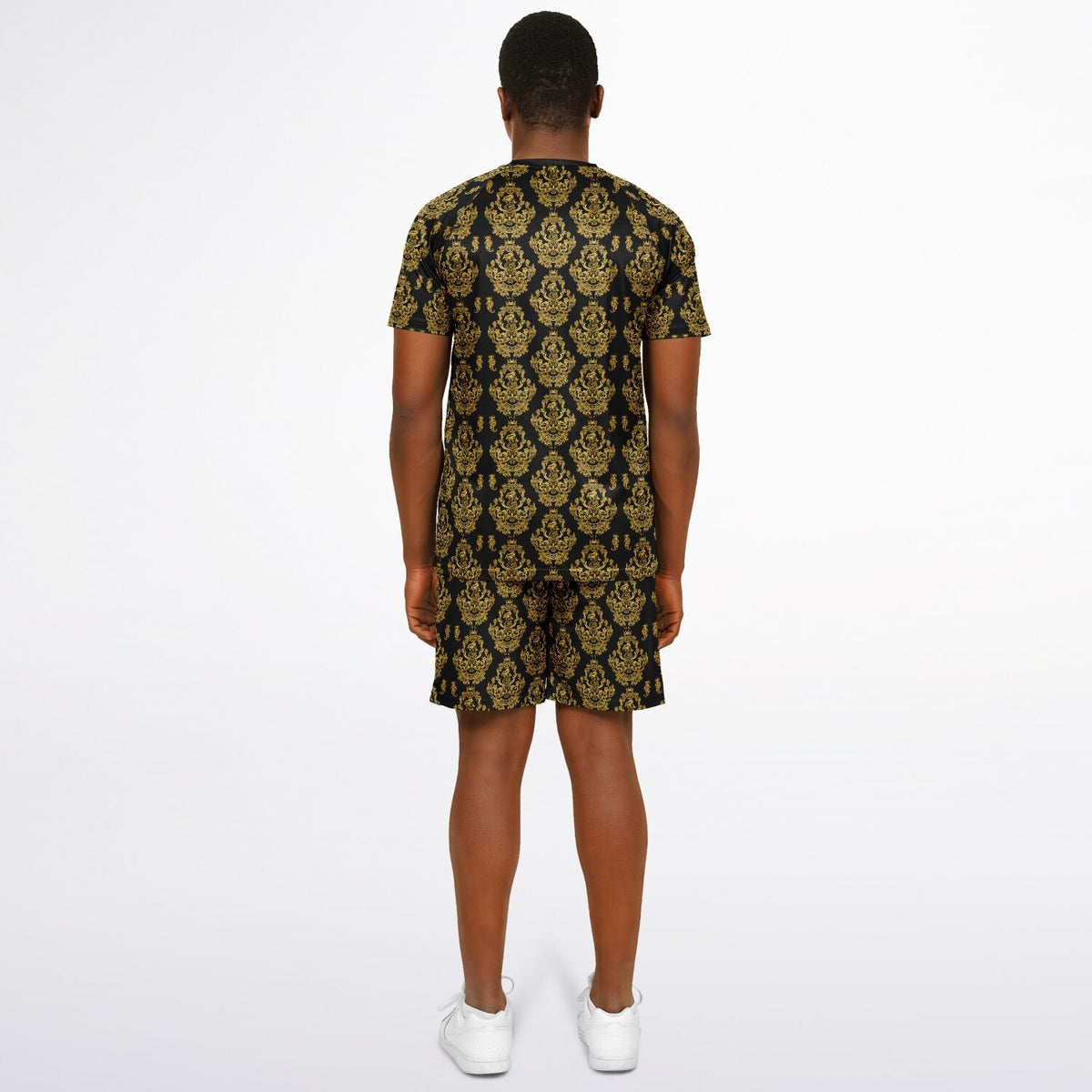 Maris Equi Gold Baroque Men's Sport Shorts and Top Set