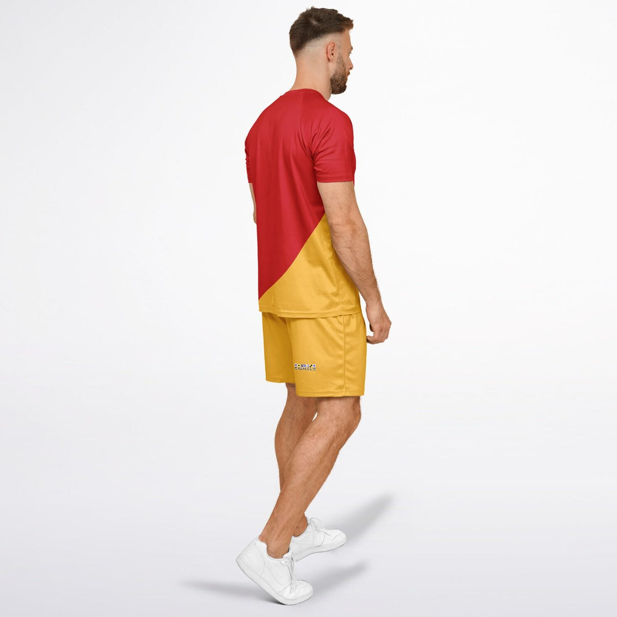 Maris Equi Signals "Man Overboard" Nautical Themed Shorts And Top Set for Men