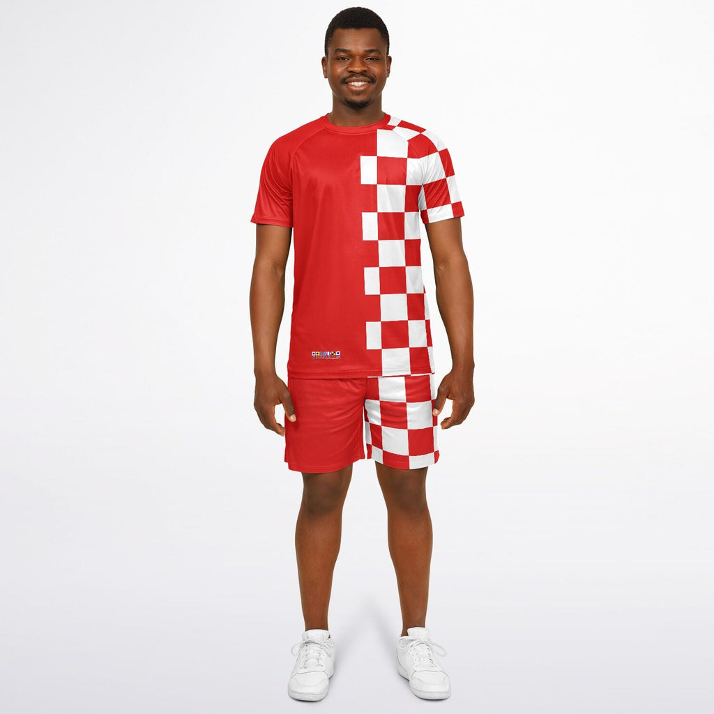 Maris Equi Men's Signals "DANGER" Nautical Signal Flag Inspired Shorts And Top Set