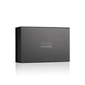 Black matte rectangle box with easytoys logo containing fetish collection neck and wrist restraint kit