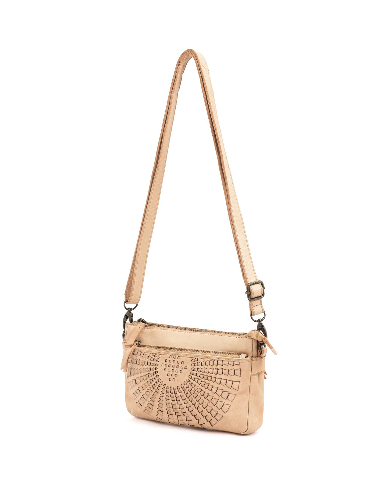 FITZROY CROSS BODY BAG W/ ADJUSTABLE STRAP - TAUPE