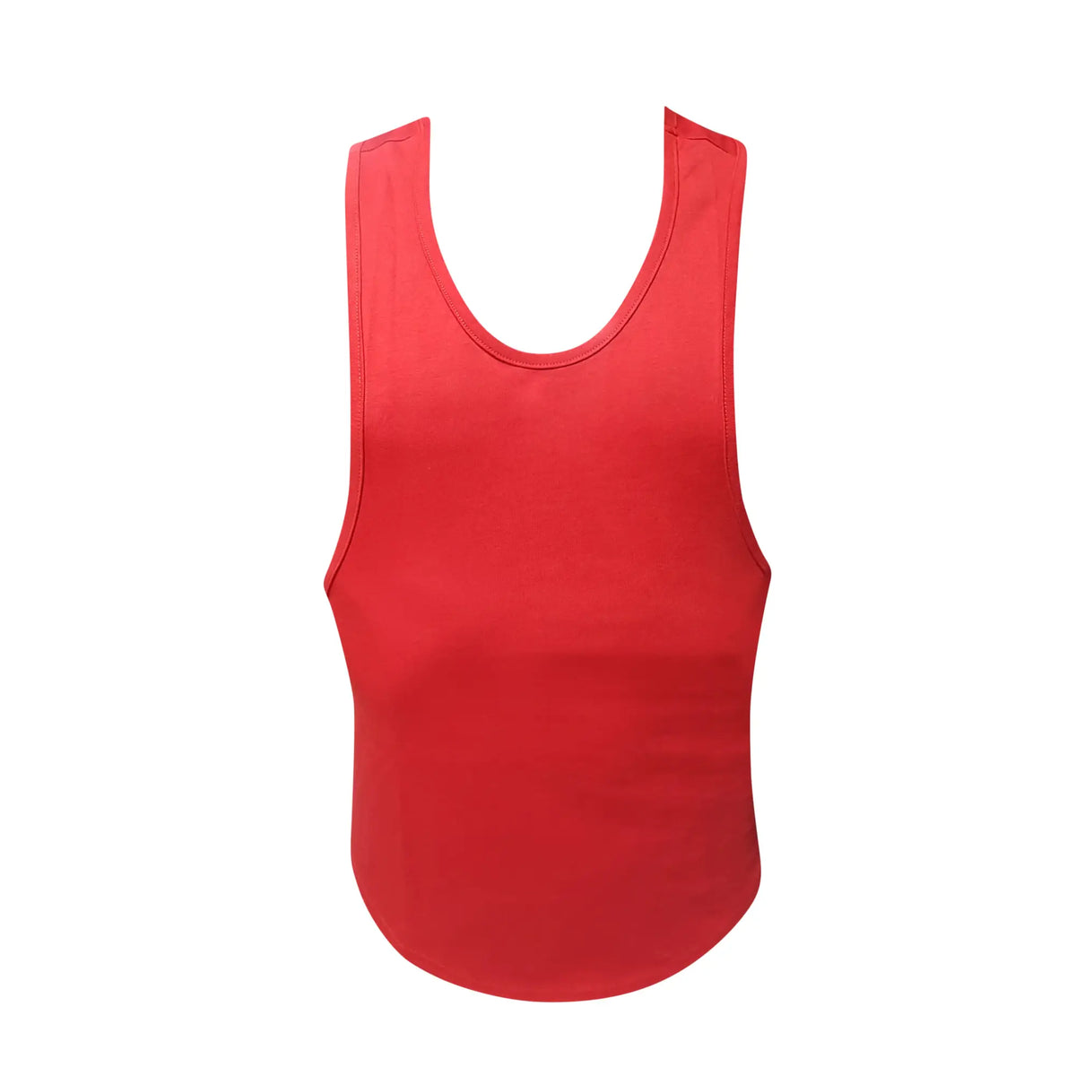 Red fizx tank top sleeveless with rounded neckline made of smooth solid fabric perfect for casual wear